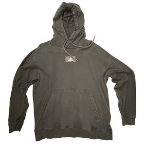 Adidas Mens Box Logo Hoodie Faded Black Pullover Sweatshirt Small 0145